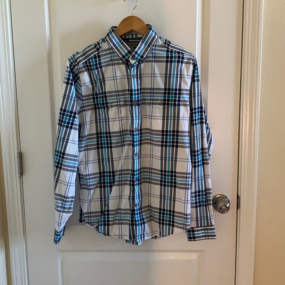Men’s Express Fitted Button Down | Dress Shirt